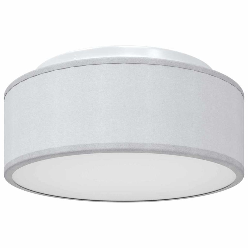 vidaXL Λάμπα Οροφής με προβολείς Γκρι 30 x 30 x 13,5 εκ ύφασμα