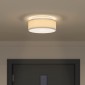 vidaXL Λάμπα Οροφής με προβολείς Γκρι 30 x 30 x 13,5 εκ ύφασμα