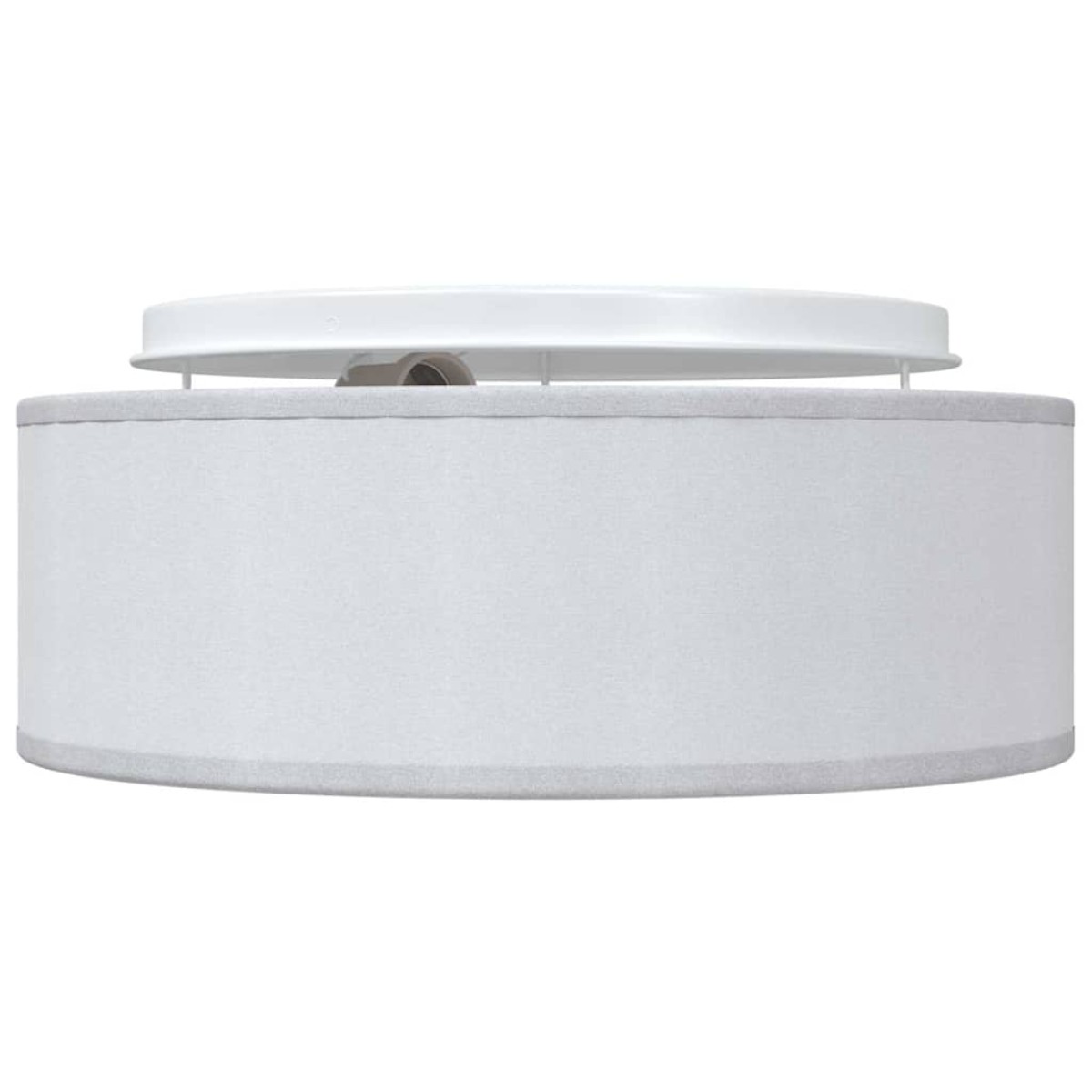 vidaXL Λάμπα Οροφής με προβολείς Γκρι 30 x 30 x 13,5 εκ ύφασμα