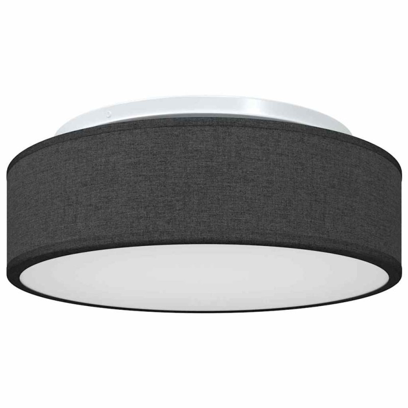 vidaXL Λάμπα Οροφής με προβολείς Μαύρο 38 x 38 x 13,5 εκ ύφασμα