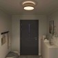 vidaXL Λάμπα Οροφής με προβολείς Μαύρο 38 x 38 x 13,5 εκ ύφασμα