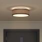 vidaXL Λάμπα Οροφής με προβολείς Μαύρο 38 x 38 x 13,5 εκ ύφασμα