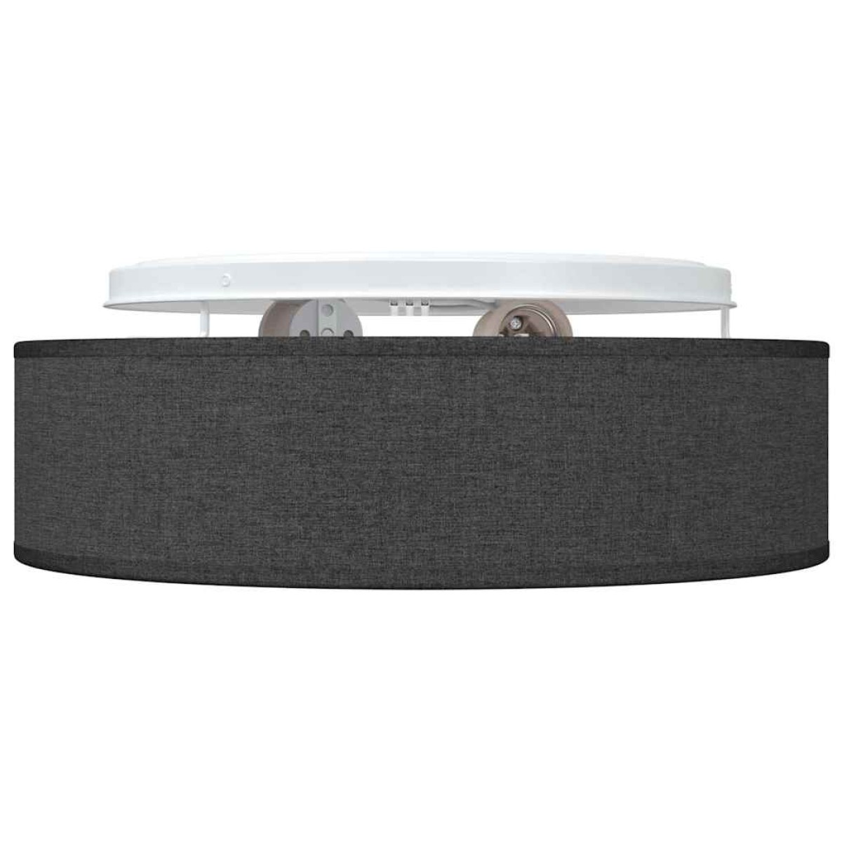 vidaXL Λάμπα Οροφής με προβολείς Μαύρο 38 x 38 x 13,5 εκ ύφασμα