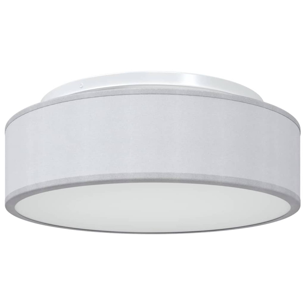 vidaXL Λάμπα Οροφής με προβολείς Γκρι 38 x 38 x 13,5 εκ ύφασμα