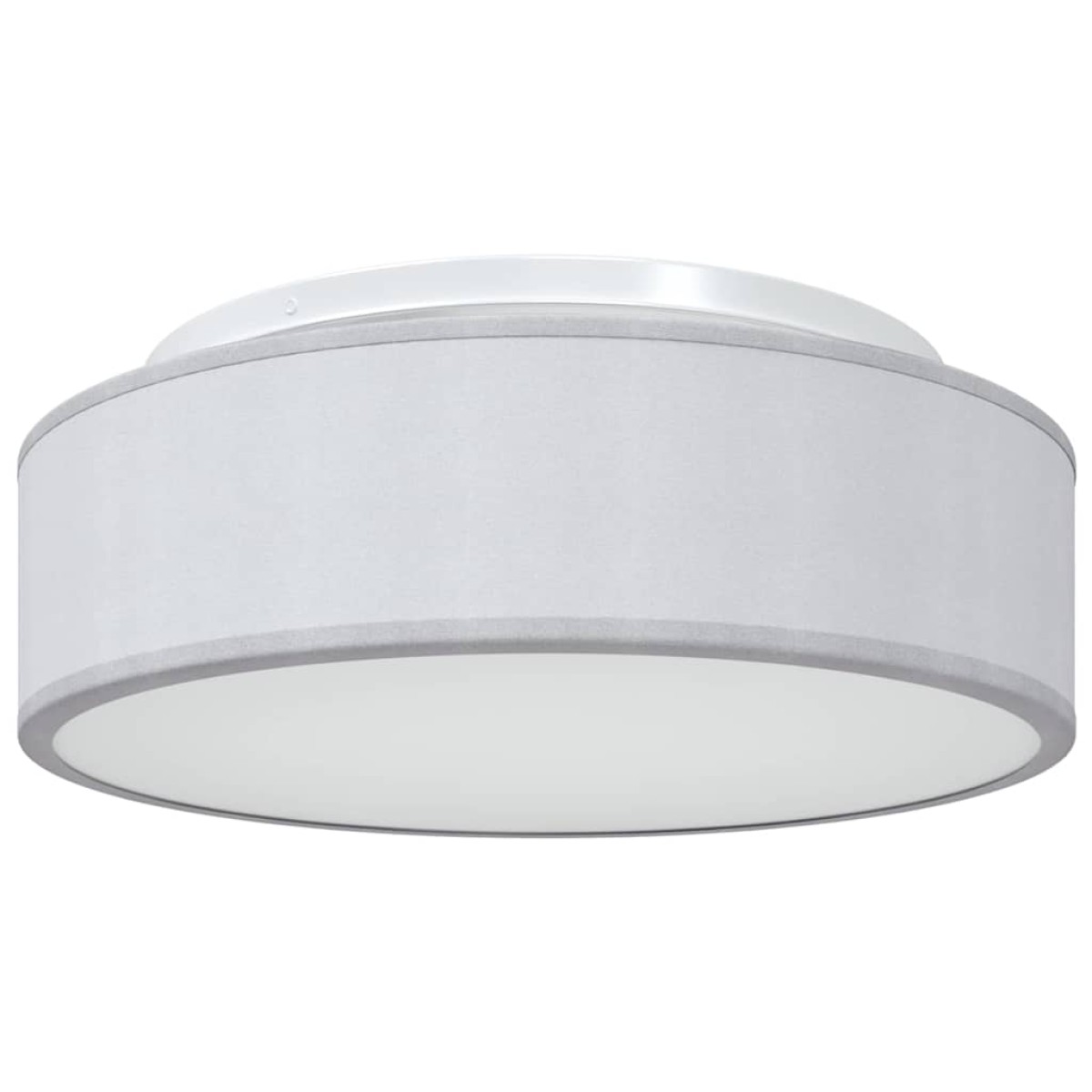 vidaXL Λάμπα Οροφής με προβολείς Γκρι 38 x 38 x 13,5 εκ ύφασμα