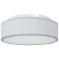 vidaXL Λάμπα Οροφής με προβολείς Γκρι 38 x 38 x 13,5 εκ ύφασμα