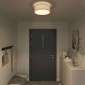 vidaXL Λάμπα Οροφής με προβολείς Γκρι 38 x 38 x 13,5 εκ ύφασμα