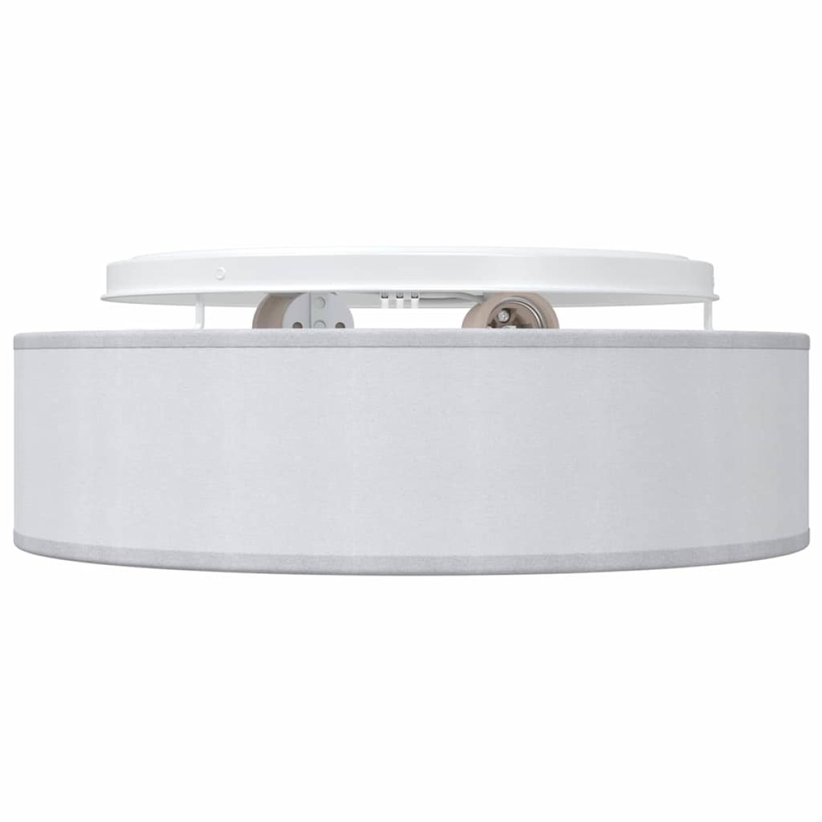 vidaXL Λάμπα Οροφής με προβολείς Γκρι 38 x 38 x 13,5 εκ ύφασμα