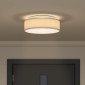 vidaXL Λάμπα Οροφής με προβολείς Taupe 38 x 38 x 13,5 εκ ύφασμα