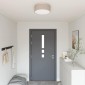 vidaXL Λάμπα Οροφής με προβολείς Taupe 38 x 38 x 13,5 εκ ύφασμα