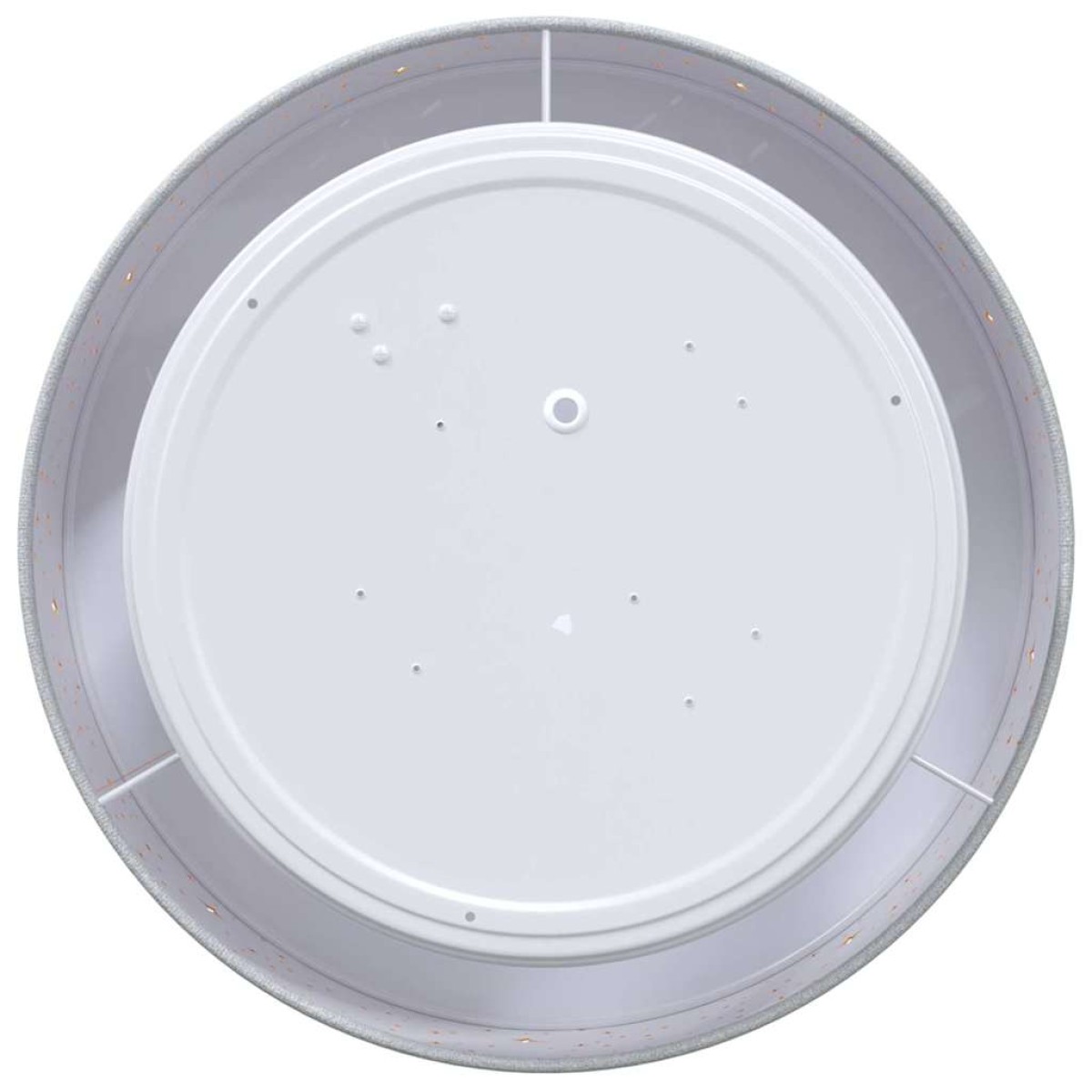 vidaXL Λάμπα Οροφής με προβολείς Γκρι 30 x 30 x 13,5 εκ ύφασμα