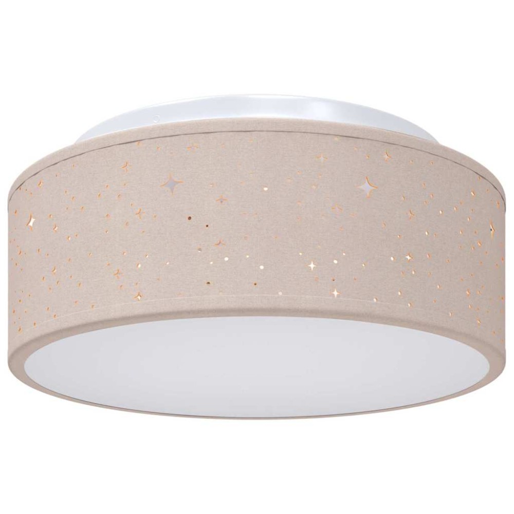 vidaXL Λάμπα Οροφής με προβολείς Taupe 30 x 30 x 13,5 εκ ύφασμα
