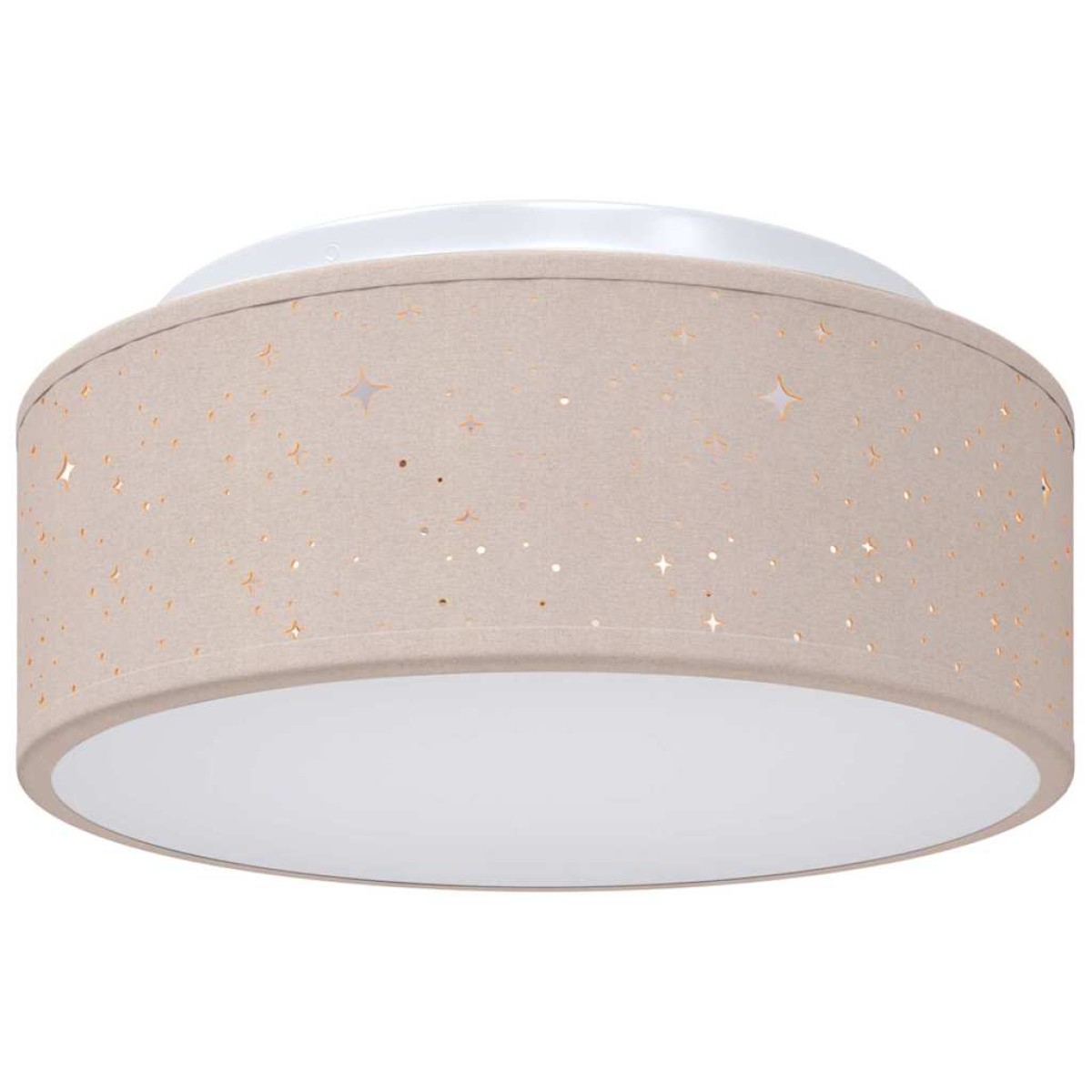 vidaXL Λάμπα Οροφής με προβολείς Taupe 30 x 30 x 13,5 εκ ύφασμα