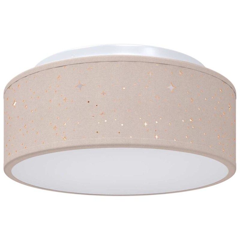 vidaXL Λάμπα Οροφής με προβολείς Taupe 30 x 30 x 13,5 εκ ύφασμα