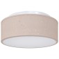 vidaXL Λάμπα Οροφής με προβολείς Taupe 30 x 30 x 13,5 εκ ύφασμα
