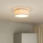 vidaXL Λάμπα Οροφής με προβολείς Taupe 30 x 30 x 13,5 εκ ύφασμα