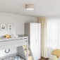 vidaXL Λάμπα Οροφής με προβολείς Taupe 30 x 30 x 13,5 εκ ύφασμα