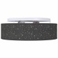 vidaXL Λάμπα Οροφής με προβολείς Μαύρο 38 x 38 x 13,5 εκ ύφασμα