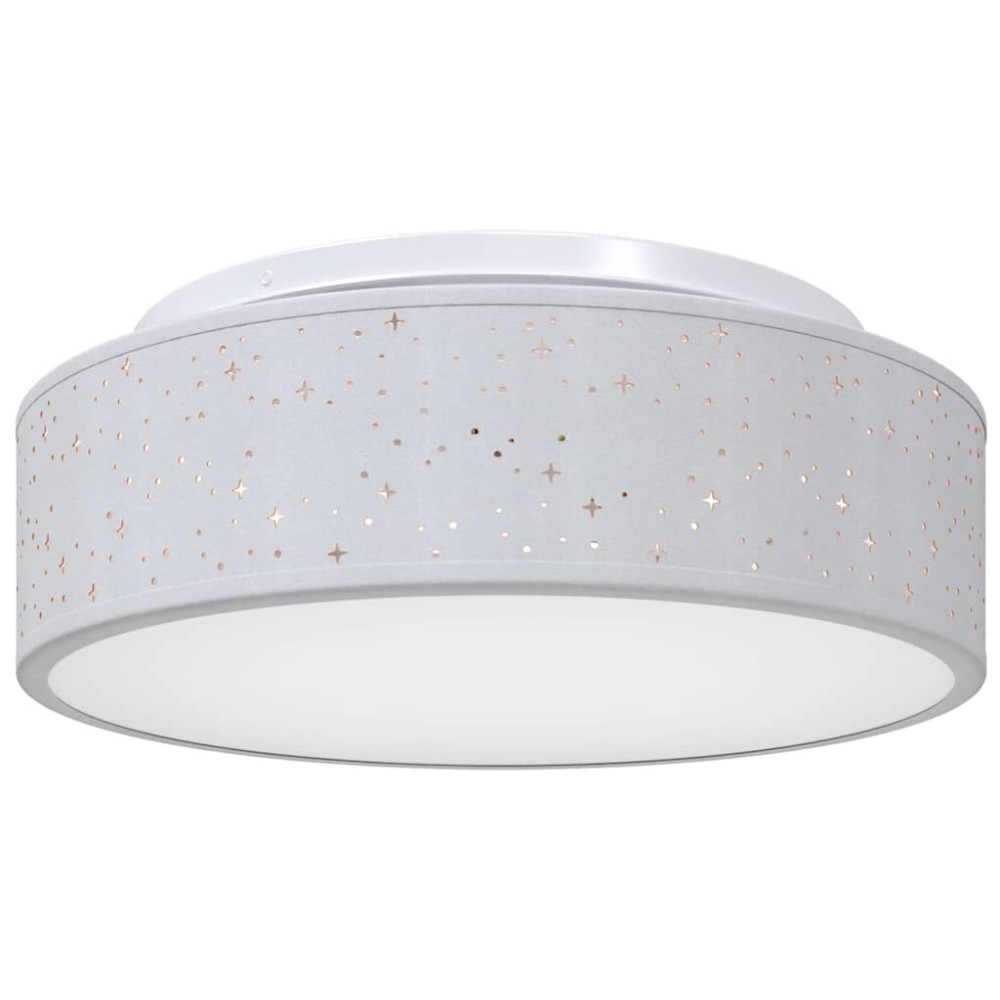 vidaXL Λάμπα Οροφής με προβολείς Γκρι 38 x 38 x 13,5 εκ ύφασμα