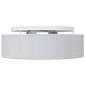vidaXL Λάμπα Οροφής με προβολείς Γκρι 38 x 38 x 13,5 εκ ύφασμα