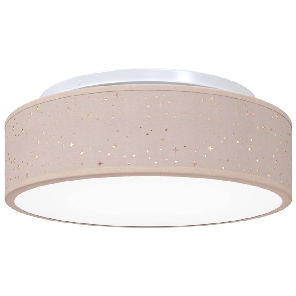 vidaXL Λάμπα Οροφής με προβολείς Taupe 38 x 38 x 13,5 εκ ύφασμα