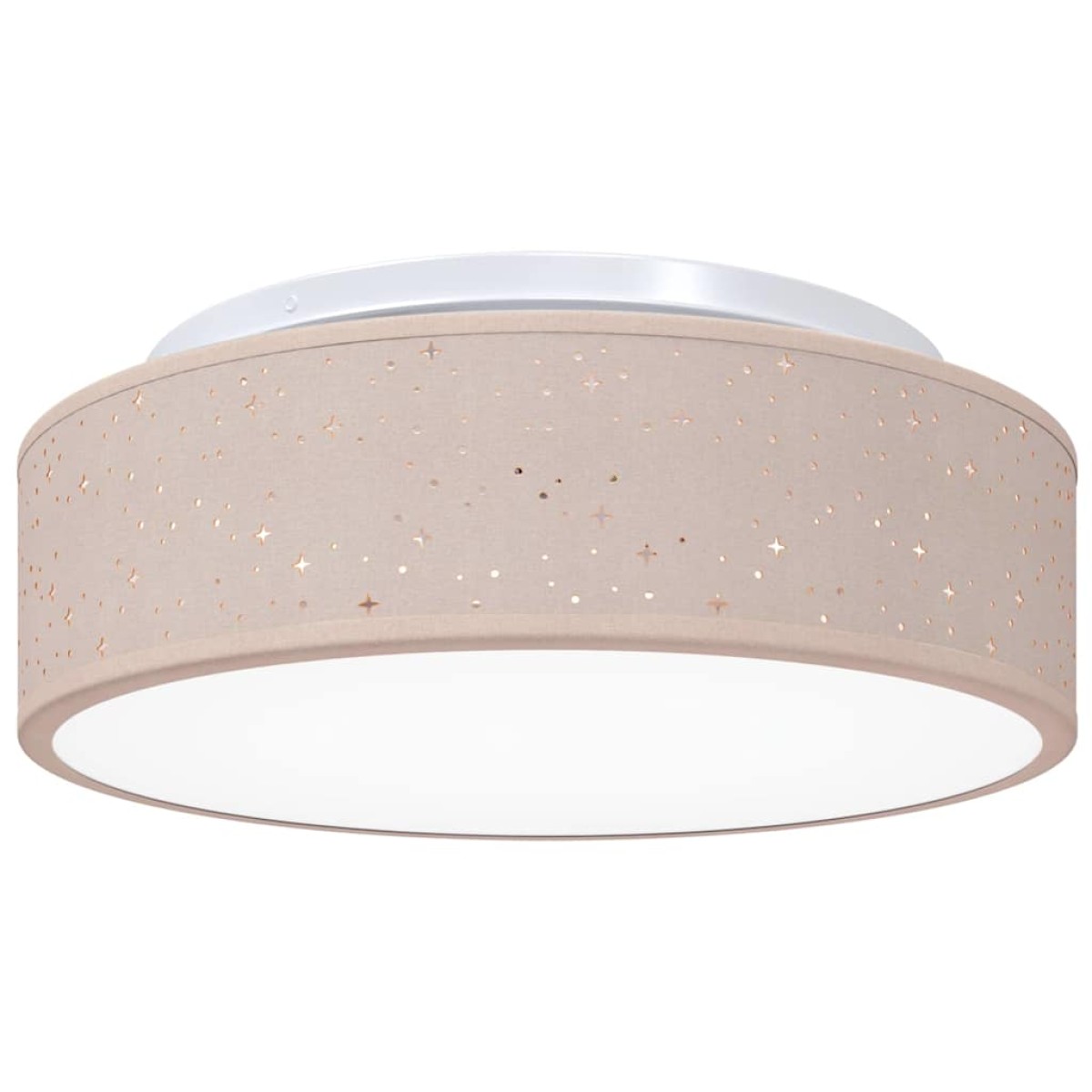 vidaXL Λάμπα Οροφής με προβολείς Taupe 38 x 38 x 13,5 εκ ύφασμα