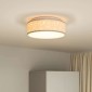 vidaXL Λάμπα Οροφής με προβολείς Taupe 38 x 38 x 13,5 εκ ύφασμα