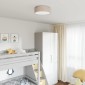 vidaXL Λάμπα Οροφής με προβολείς Taupe 38 x 38 x 13,5 εκ ύφασμα
