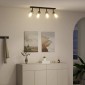 vidaXL Σποτ οροφής Μαύρο 73,5 x 13 x 26 εκ. Γυαλί και Μέταλλο