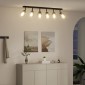 vidaXL Σποτ οροφής Μαύρο 110,5 x 13 x 26 εκ. Γυαλί και Μέταλλο