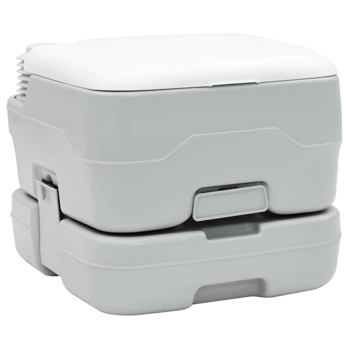 vidaXL Τουαλέτα Κάμπινγκ Γκρι και Λευκό 41,5 x 36,5 x 30 cm