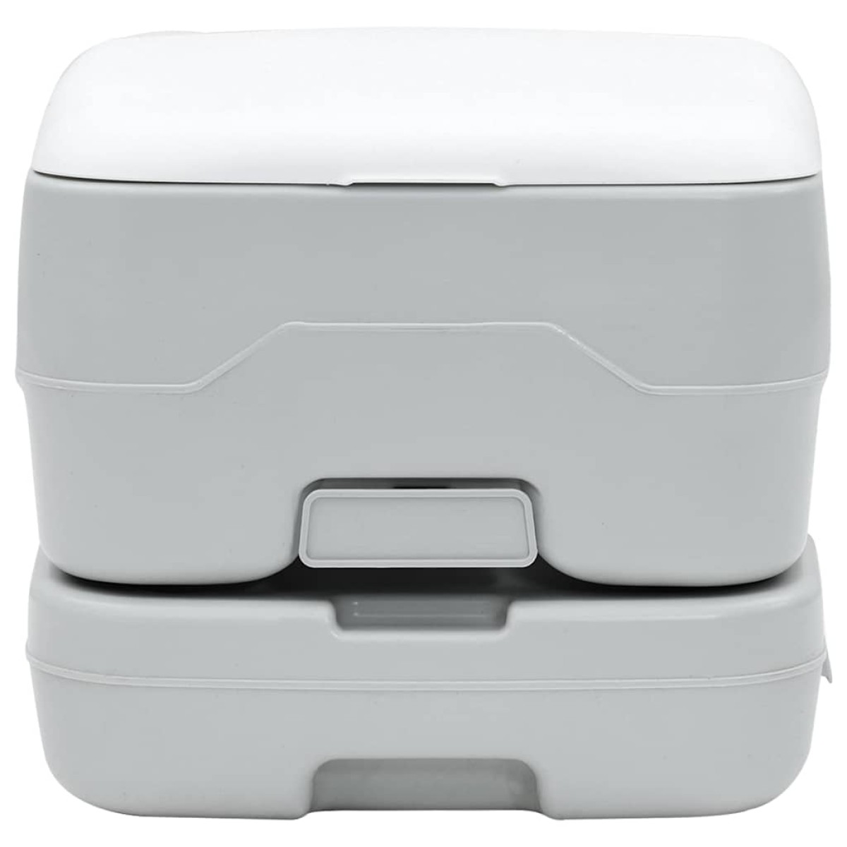 vidaXL Τουαλέτα Κάμπινγκ Γκρι και Λευκό 41,5 x 36,5 x 30 cm