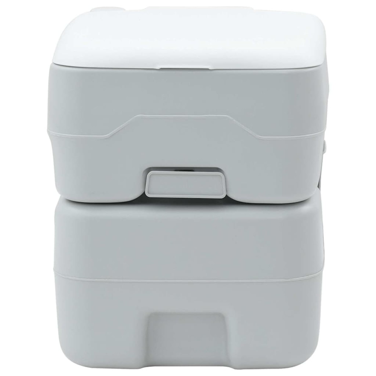 vidaXL Τουαλέτα Κάμπινγκ Γκρι και Λευκό 41,5 x 36,5 x 42 εκ.