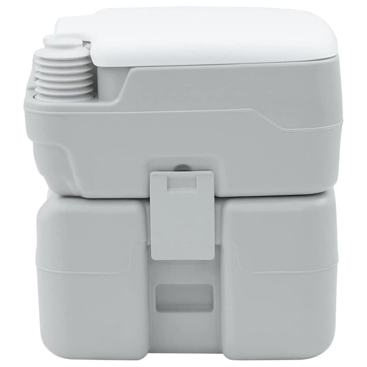 vidaXL Τουαλέτα Κάμπινγκ Γκρι και Λευκό 41,5 x 36,5 x 42 εκ.