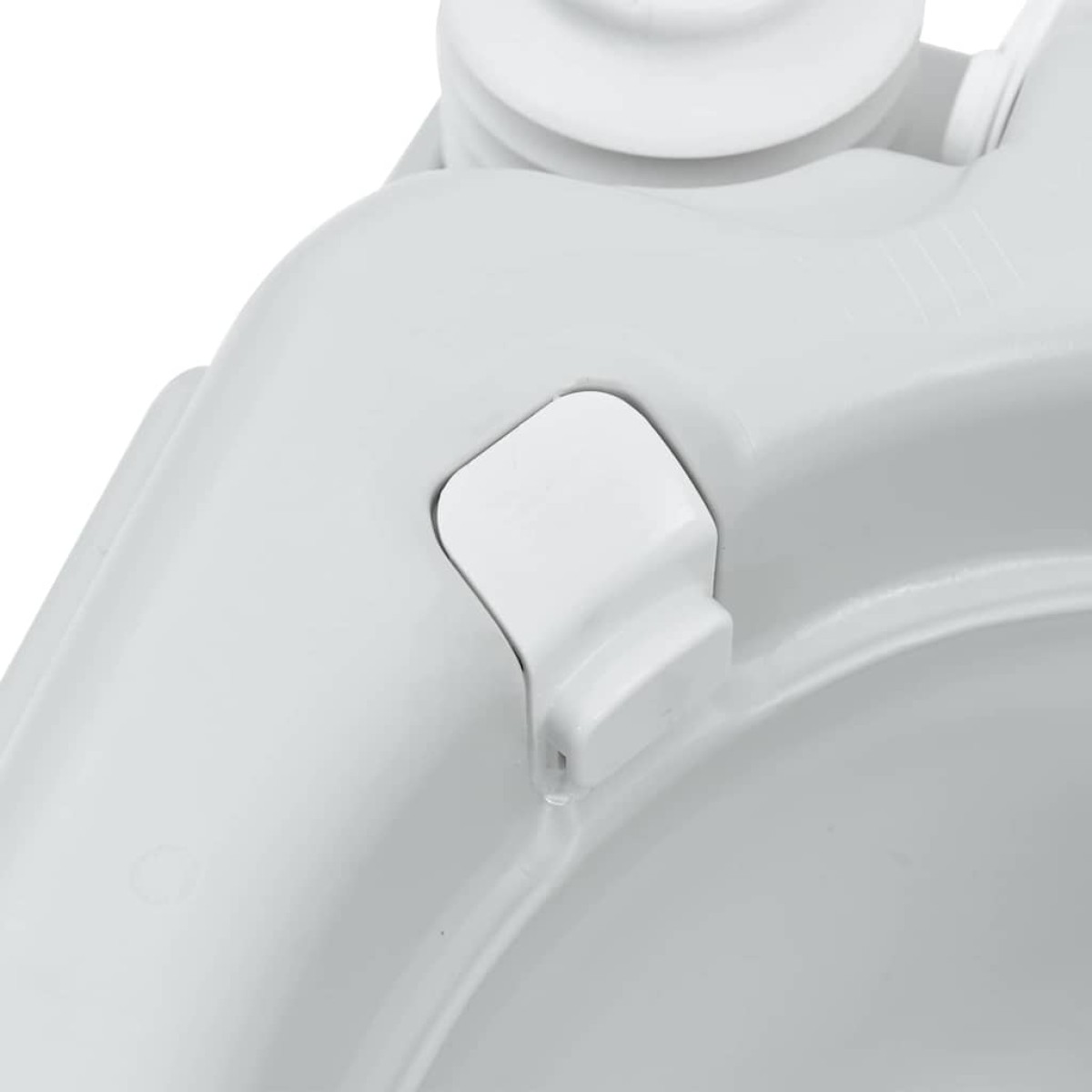 vidaXL Τουαλέτα Κάμπινγκ Γκρι και Λευκό 41,5 x 36,5 x 42 εκ.