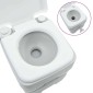 vidaXL Τουαλέτα Κάμπινγκ Γκρι και Λευκό 41,5 x 36,5 x 42 εκ.