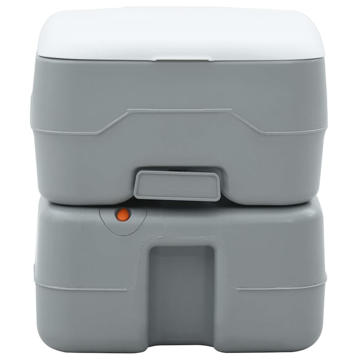 vidaXL Τουαλέτα Κάμπινγκ Γκρι και Λευκό 41,5 x 36,5 x 37,5 cm
