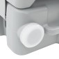 vidaXL Τουαλέτα Κάμπινγκ Γκρι και Λευκό 41,5 x 36,5 x 30 cm