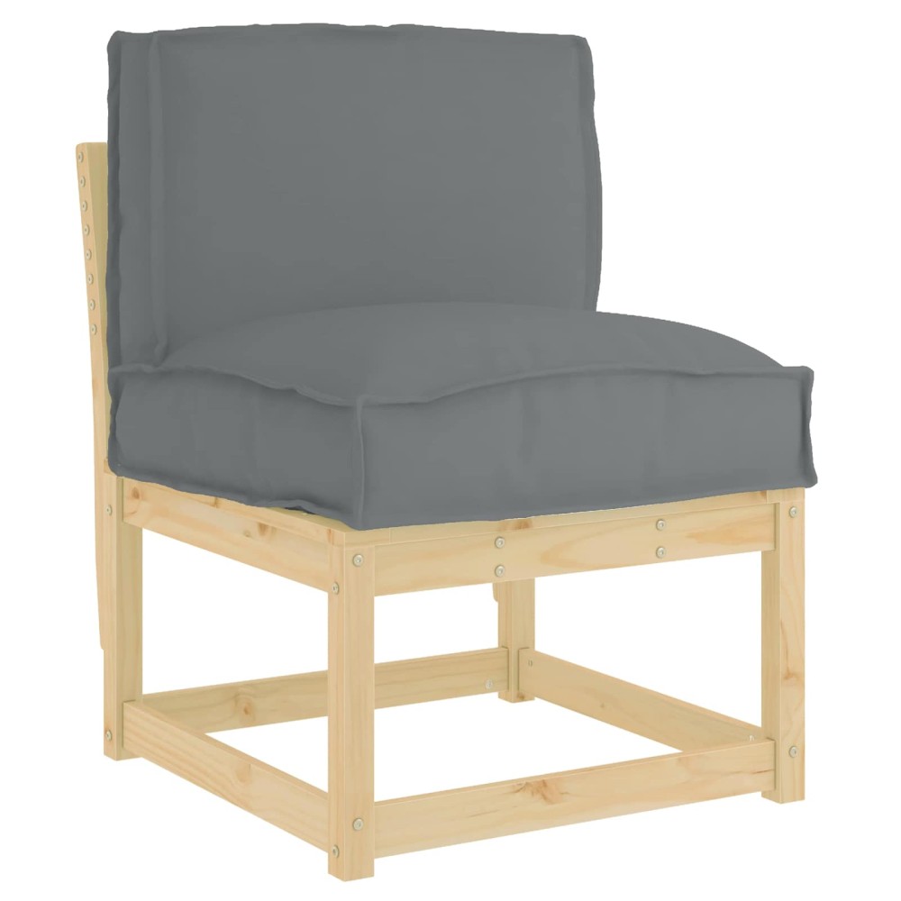 vidaXL Μαξιλάρι Ανθρακί 50 x 40 x 12 cm Ύφασμα Όξφορντ