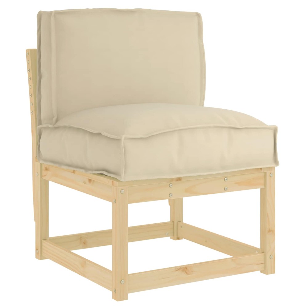 vidaXL Μαξιλάρι Μπεζ 50 x 40 x 12 cm Ύφασμα Όξφορντ