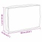 vidaXL Μαξιλάρι Γκρι 60 x 40 x 12 cm Ύφασμα Όξφορντ