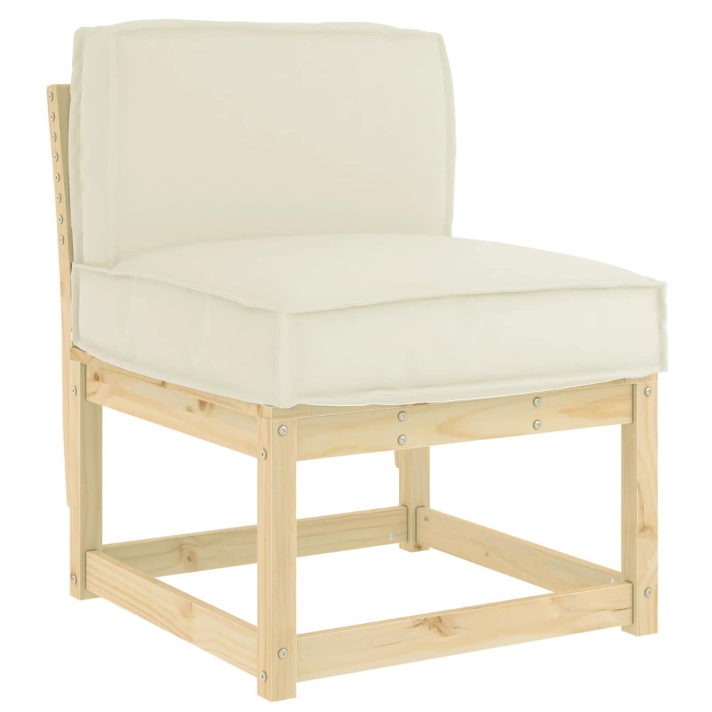 vidaXL Μαξιλάρι Κρεμ 60 x 40 x 12 cm Ύφασμα Όξφορντ