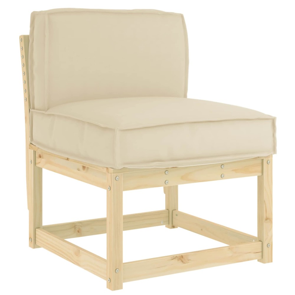 vidaXL Μαξιλάρι Μπεζ 60 x 40 x 12 cm Ύφασμα Όξφορντ