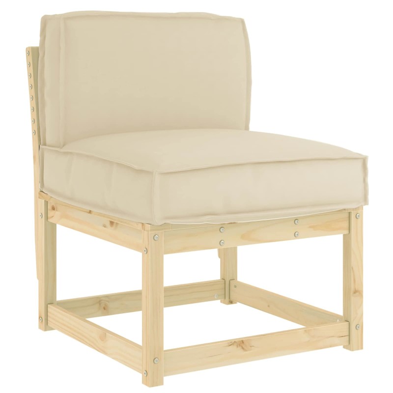 vidaXL Μαξιλάρι Μπεζ 60 x 40 x 12 cm Ύφασμα Όξφορντ