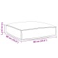 vidaXL Μαξιλάρι Ανθρακί 60 x 60 x 12 cm Ύφασμα Όξφορντ