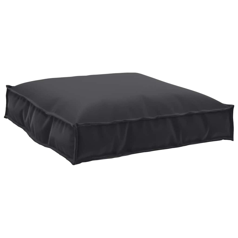 vidaXL Μαξιλάρι Ύφασμα Όξφορντ Μαύρο 70 x 70 x 12 cm