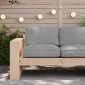 vidaXL Μαξιλάρι Γκρι 80 x 80 x 12 cm Ύφασμα Όξφορντ