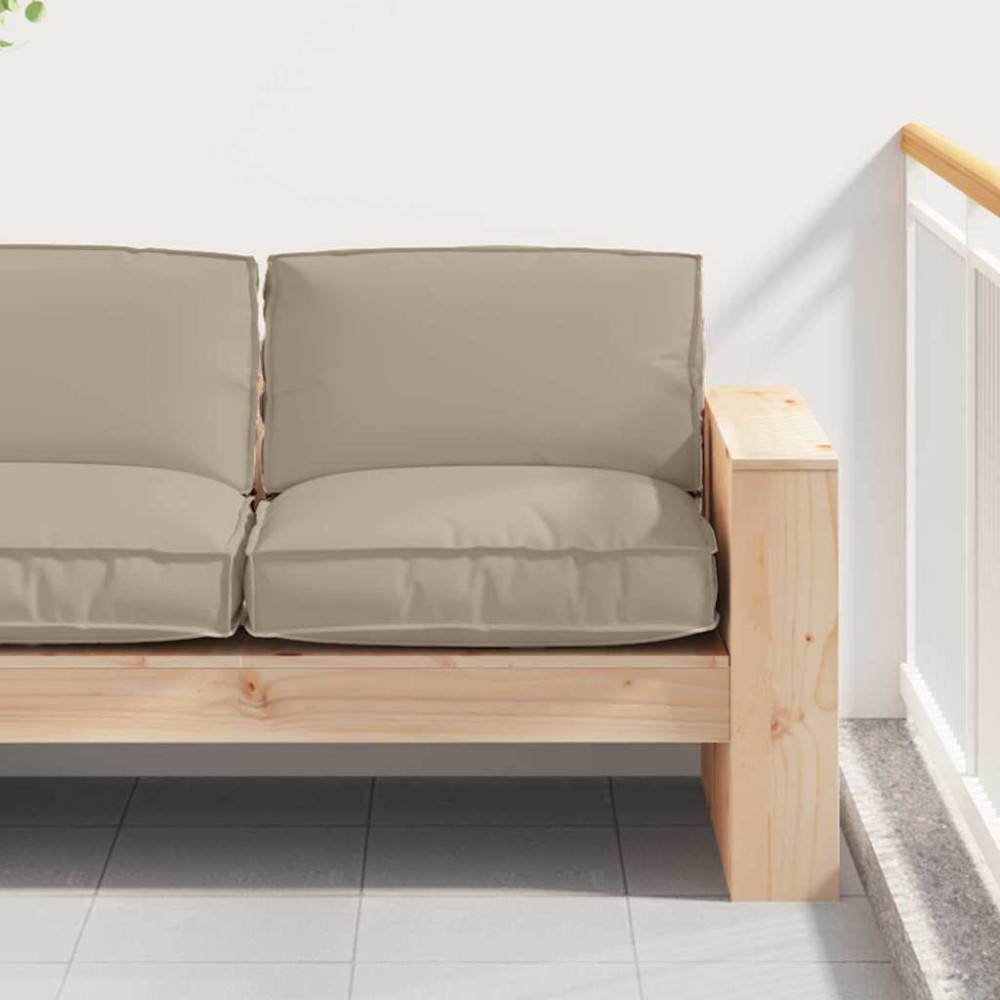 vidaXL Μαξιλάρι Ύφασμα Όξφορντ Taupe 80 x 80 x 12 cm