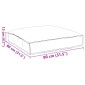 vidaXL Μαξιλάρι Κόκκινο 80 x 80 x 12 cm Ύφασμα Όξφορντ