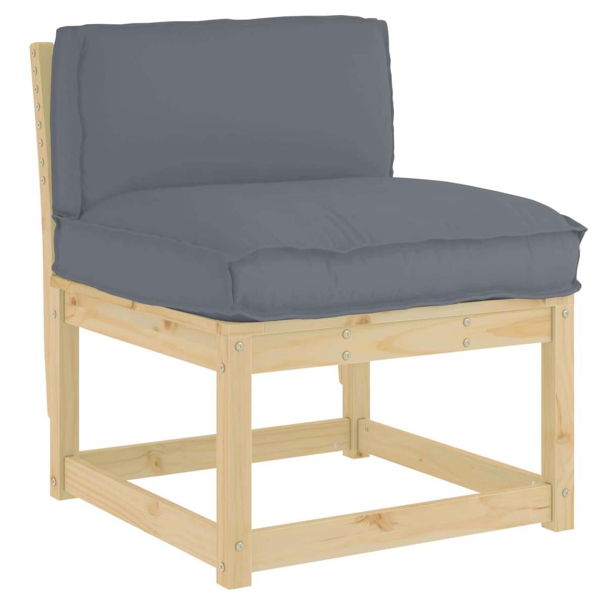 vidaXL Μαξιλάρι Ανθρακί 70 x 40 x 12 cm Ύφασμα Όξφορντ